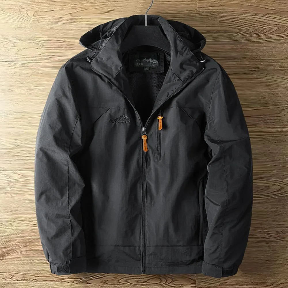 Jaqueta Masculina Outdoor com Capuz Premium