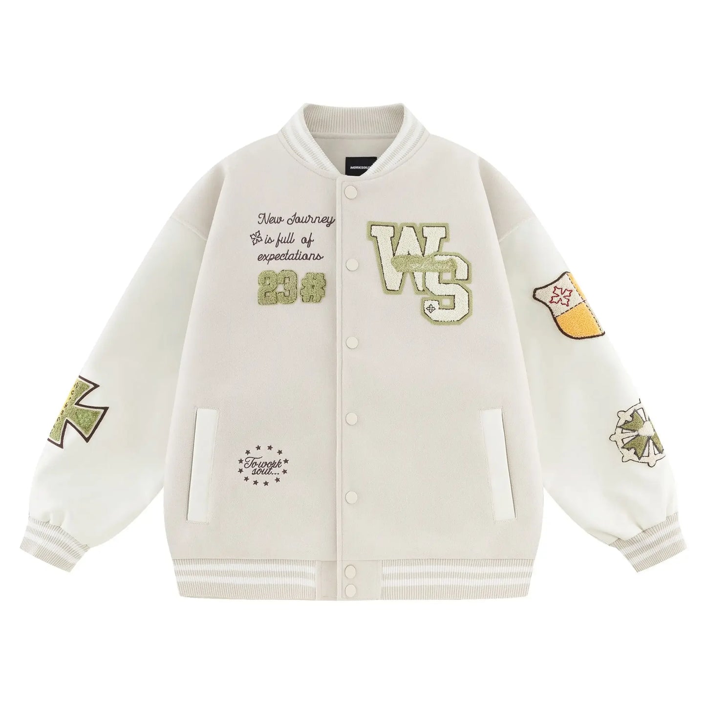 Jaqueta Varsity Premium Unissex Y2K Streetwear