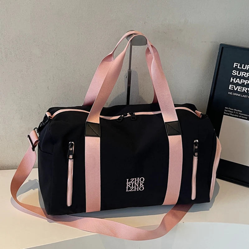 Bolsa de Viagem Grande Capacidade Impermeável Academia Weekend Bag