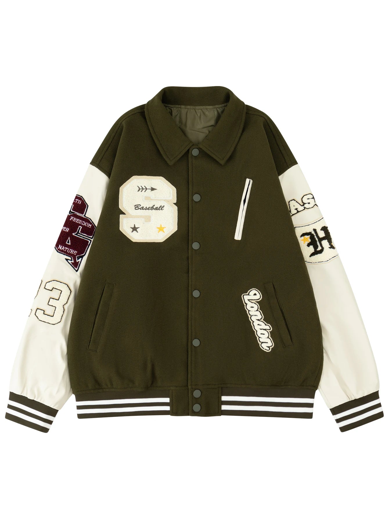 Jaqueta Varsity Premium Masculina College Streetwear