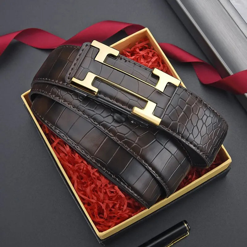 Cinto Masculino Luxury Premium Couro Business Casual