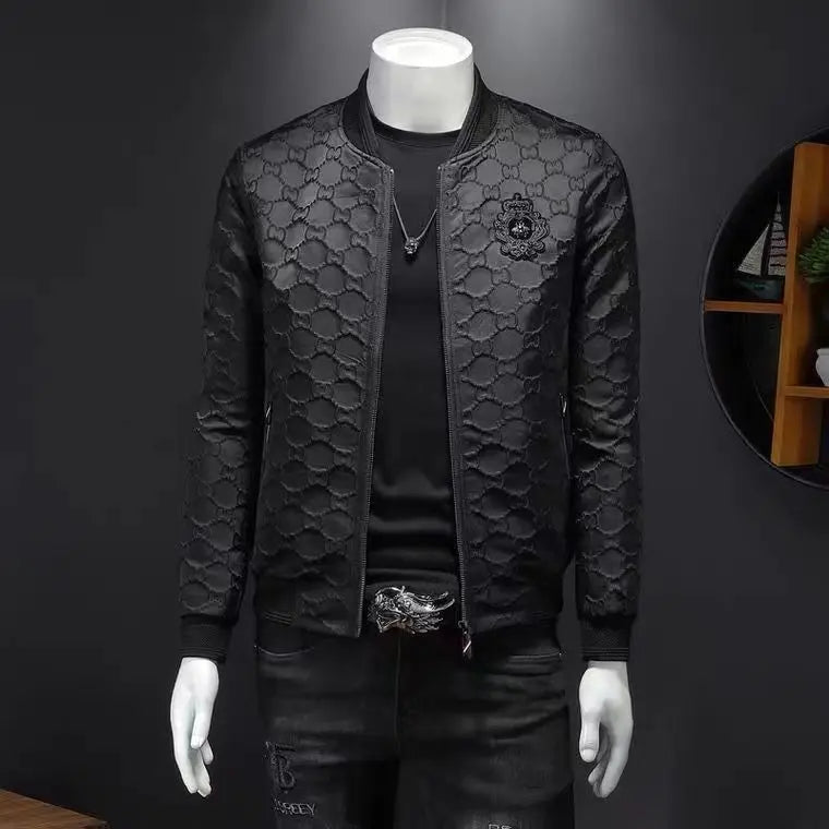 Jaqueta Baseball Masculina Slim Bordada Premium