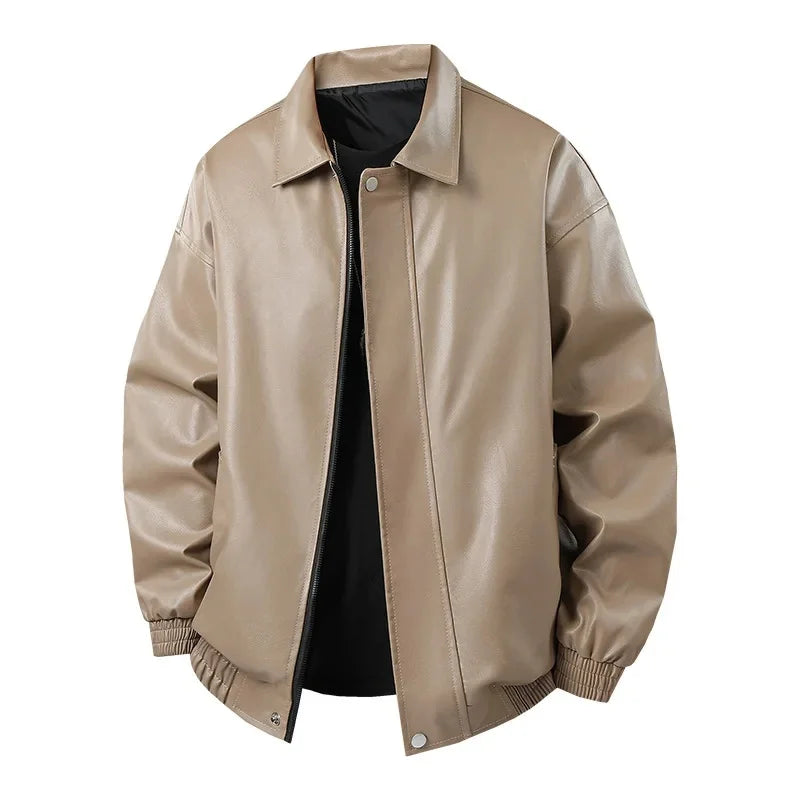 Jaqueta Leather Premium Masculina Minimal Streetwear