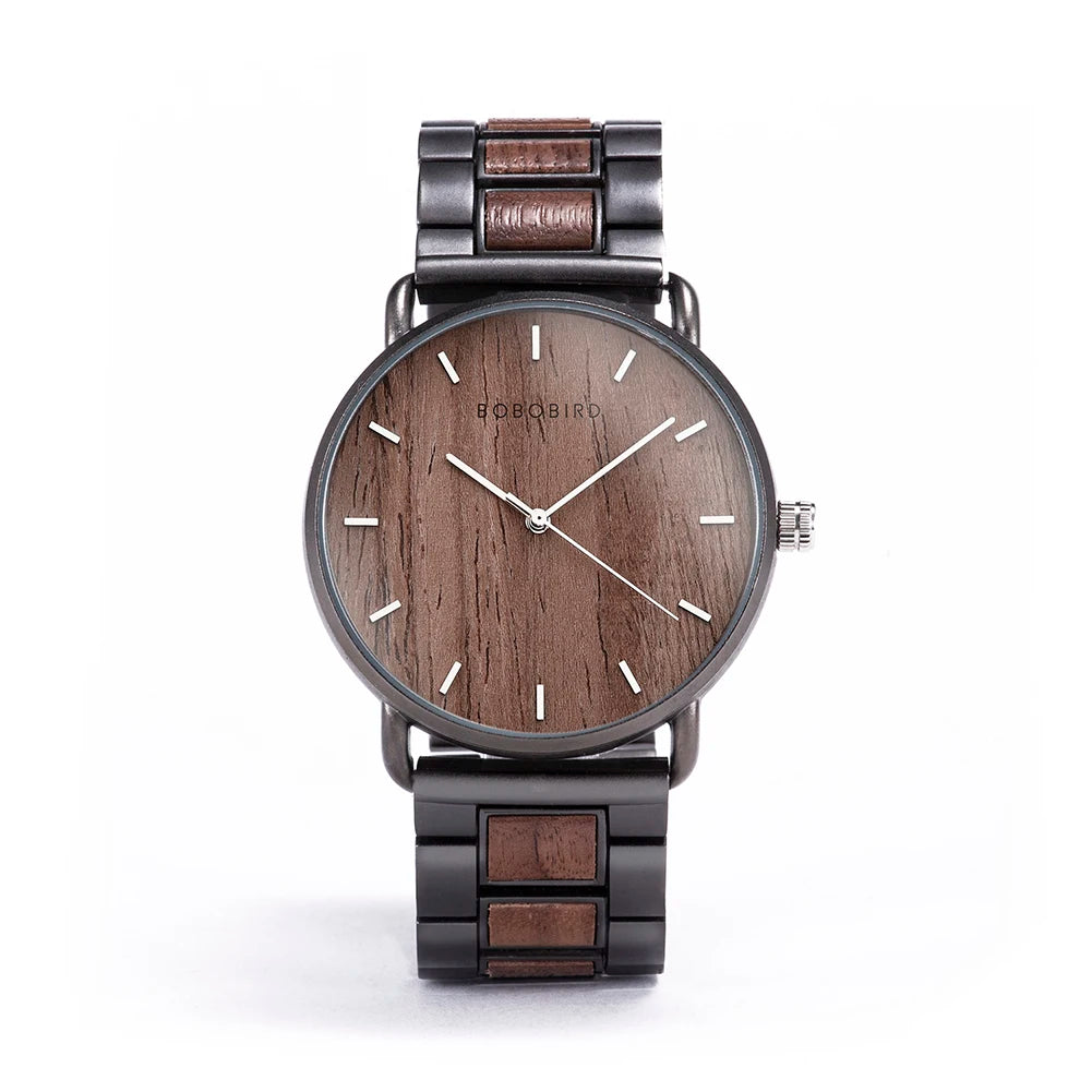 Relógio Masculino Wooden Luxury Premium BOBO BIRD