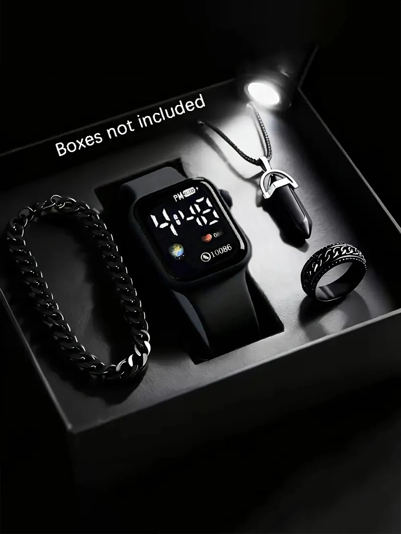 Kit Relógio Masculino Square Premium com Acessórios