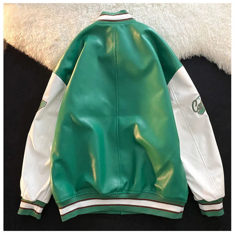 Jaqueta Varsity Premium Unissex Biker Streetwear