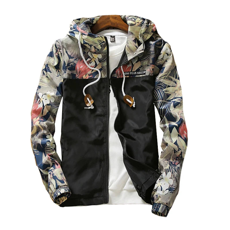 Jaqueta Feminina Floral com Capuz Premium