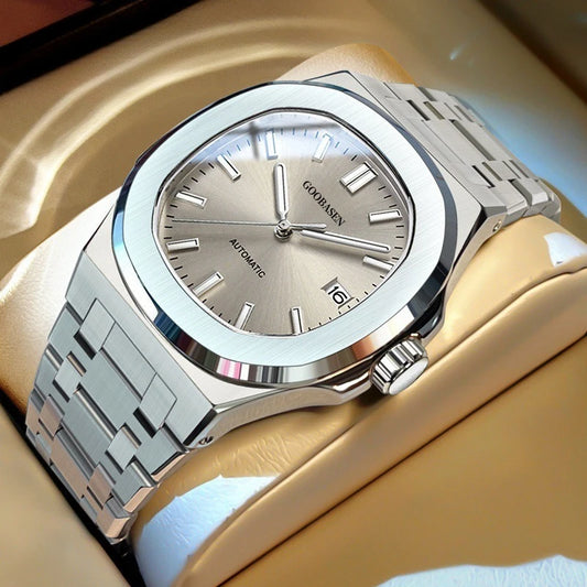 Relógio Automático Premium Unissex em Aço Inoxidável Luxury