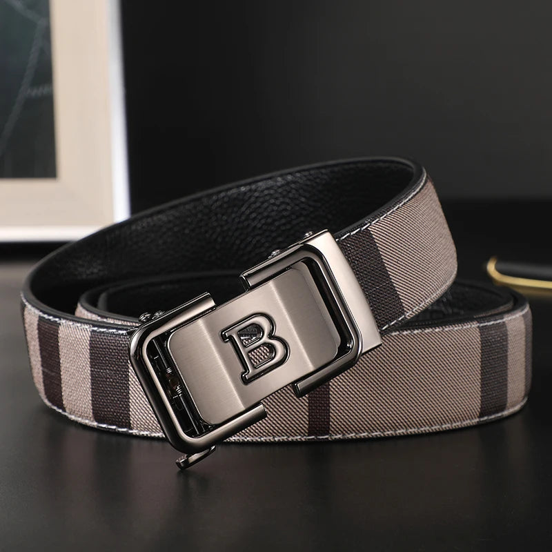 Cinto Masculino Business Luxury Premium Fivela Metal