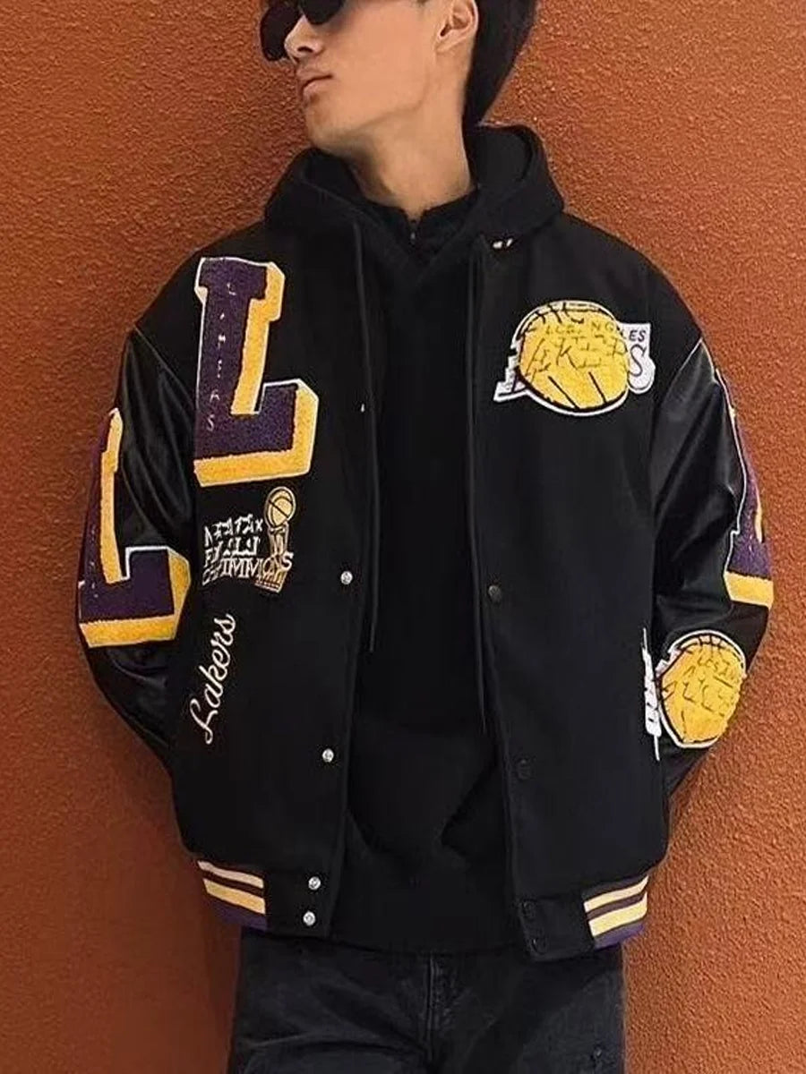 Jaqueta Varsity Premium Masculina Vintage Streetwear