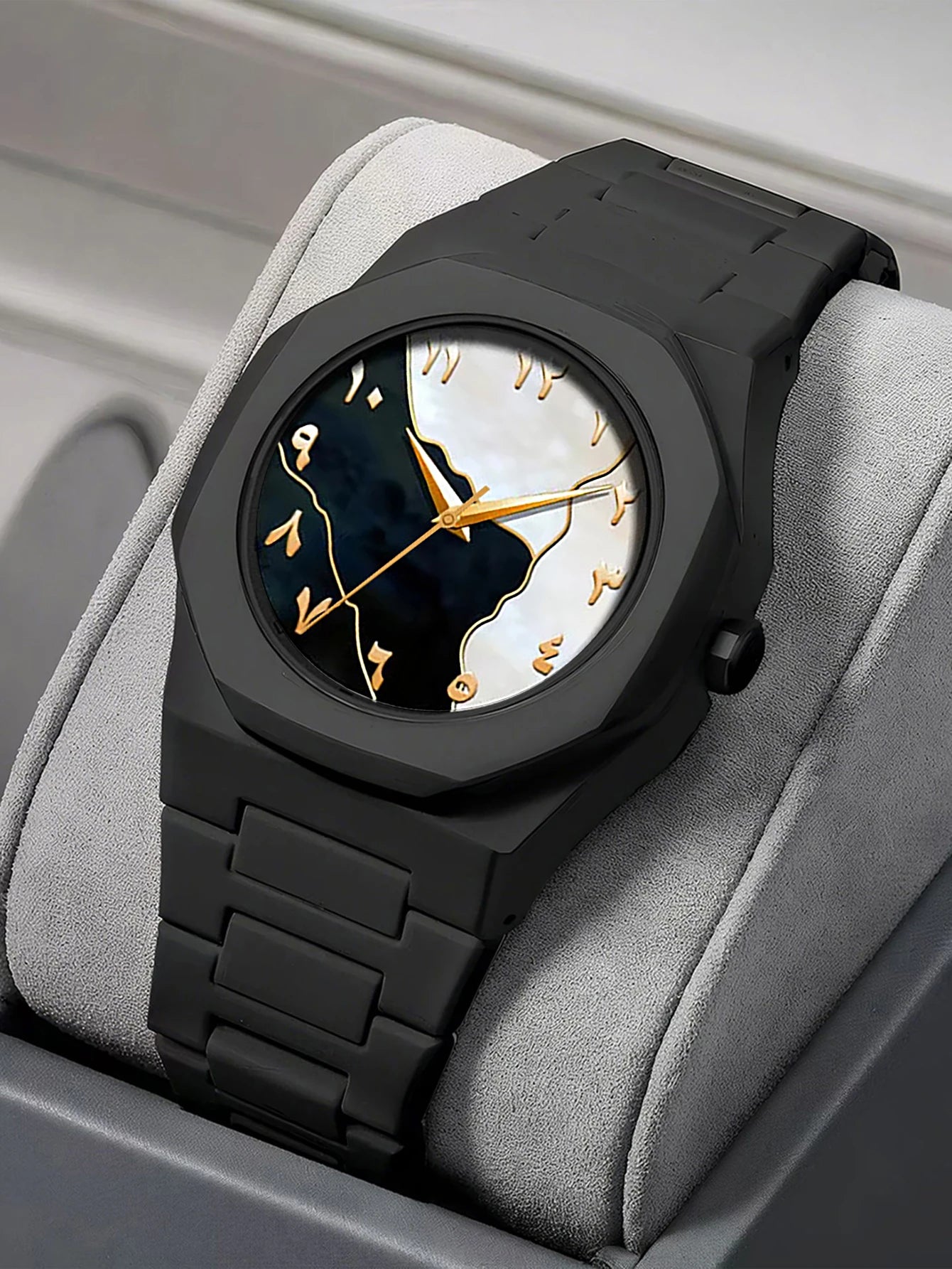 Kit Relógio Masculino Premium Colar Pulseira e Anel