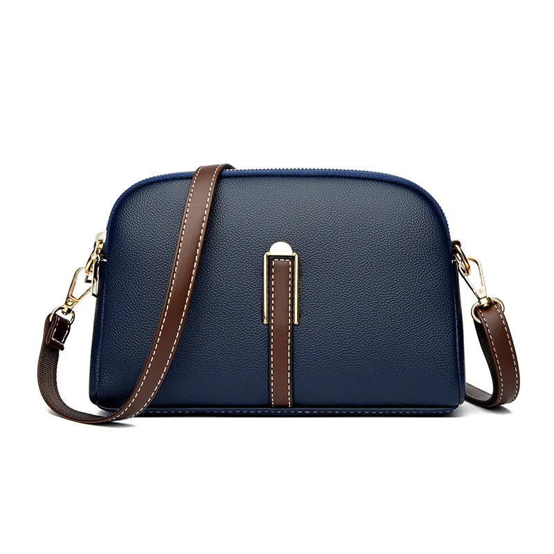 Bolsa Feminina Luxury Cowhide Crossbody Messenger Bag Premium