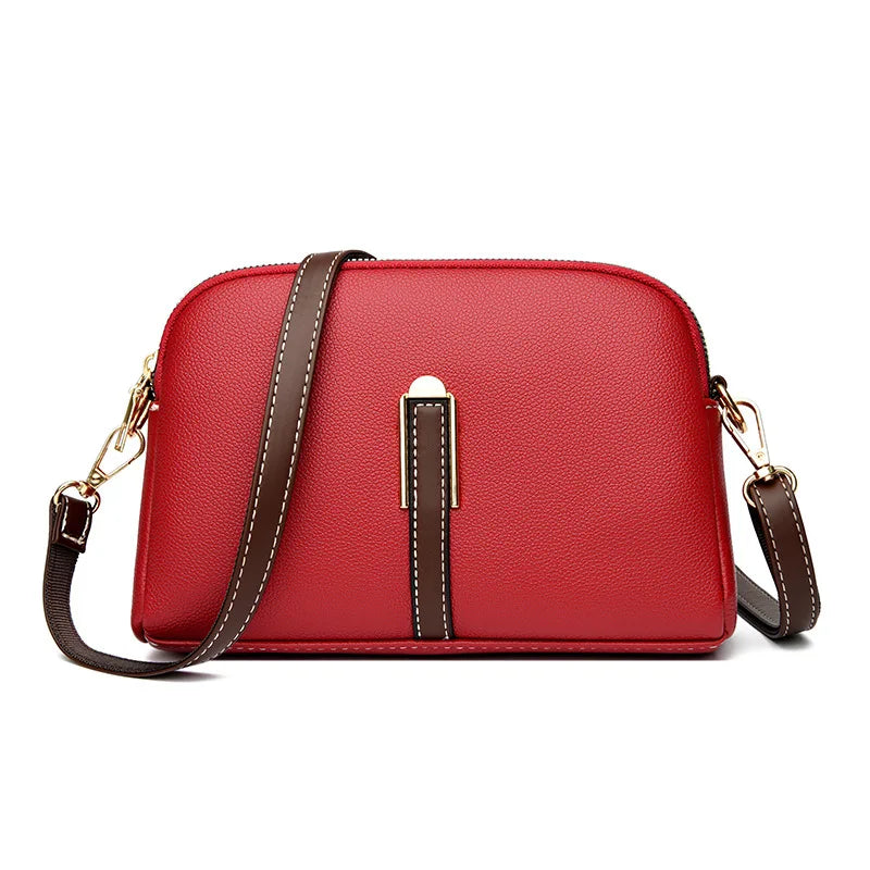 Bolsa Feminina Luxury Cowhide Crossbody Messenger Bag Premium