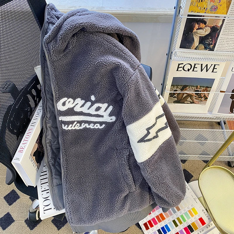 Jaqueta Fleece Premium Unissex Korean Streetwear