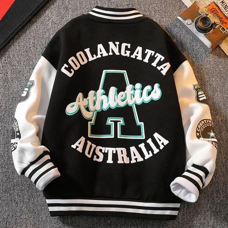Jaqueta Varsity Infantil Premium Casual Streetwear