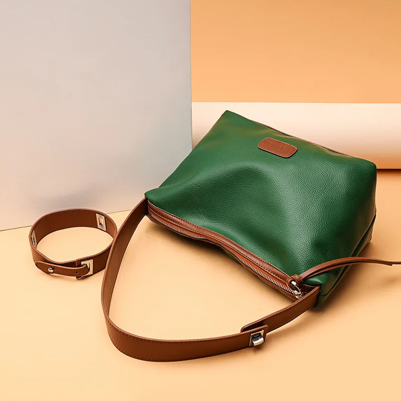 Bolsa Feminina Minimalista Grande Capacidade Shoulder Bag Premium