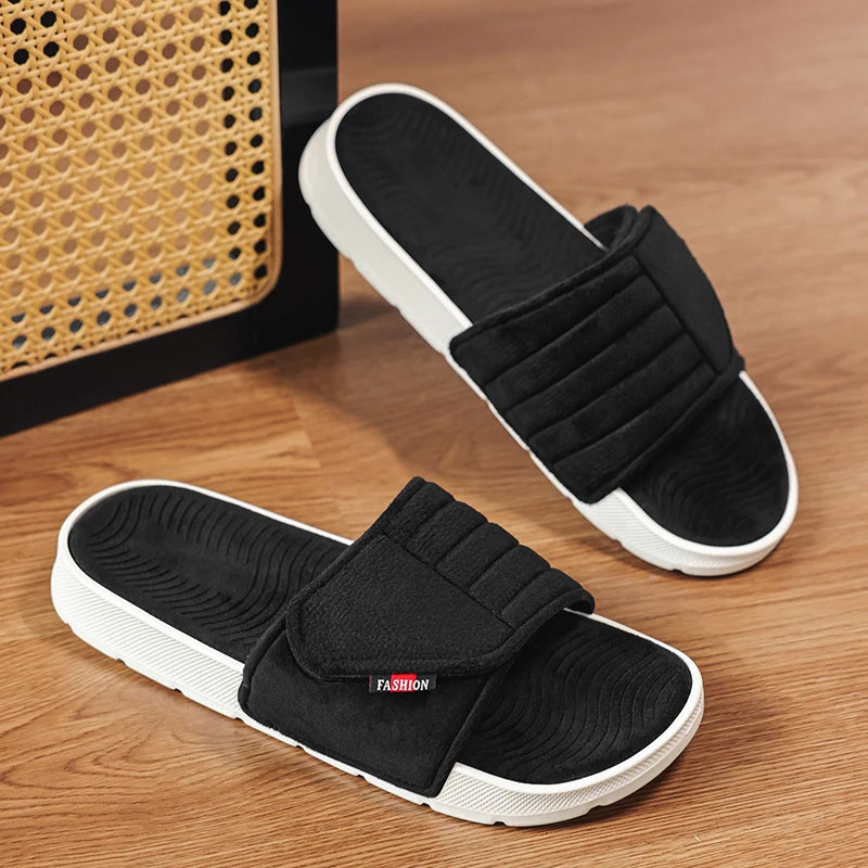 Slide Masculino Suede Platform Premium