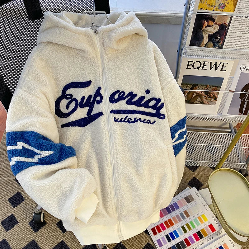 Jaqueta Fleece Premium Unissex Korean Streetwear