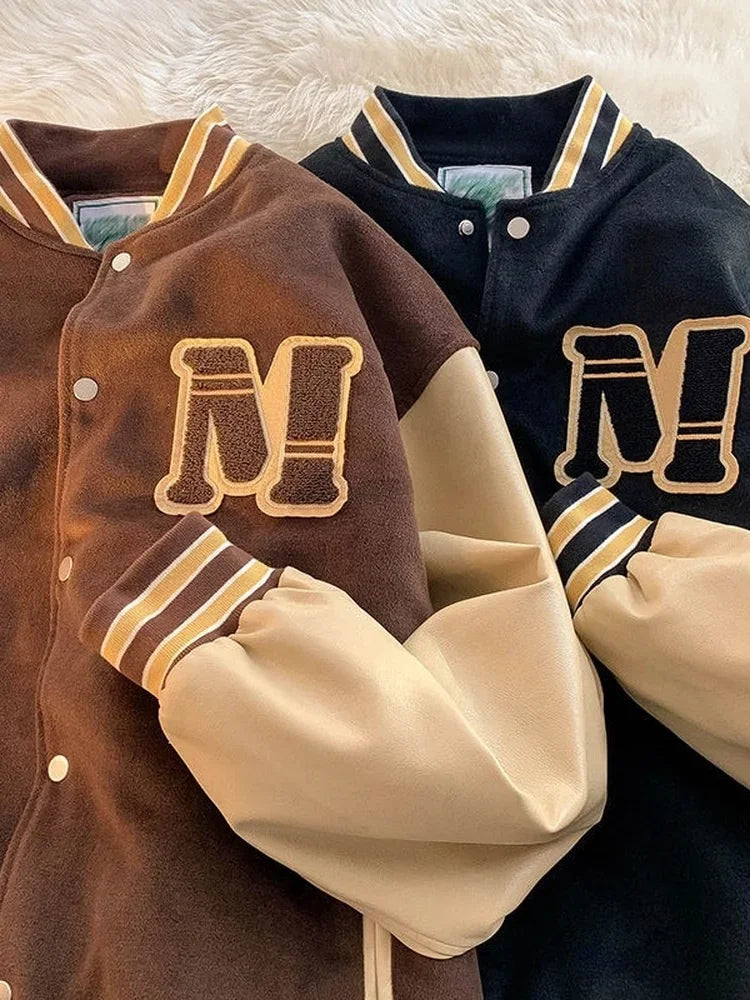 Jaqueta Varsity Premium Masculina Vintage Streetwear