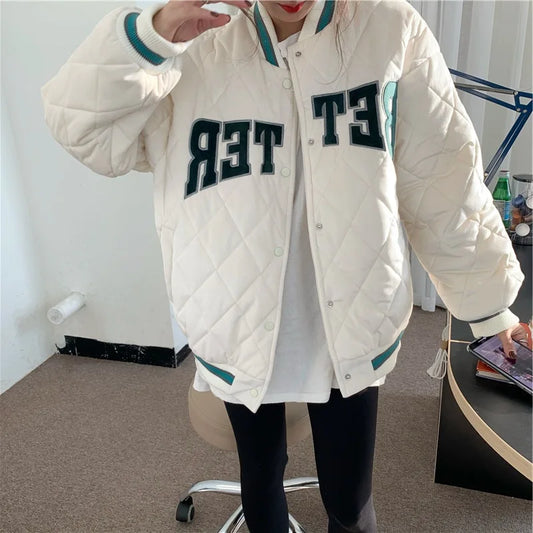 Jaqueta Varsity Feminina Sherpa Premium