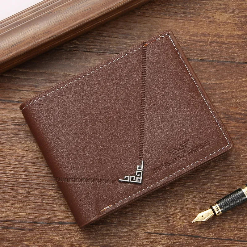 Carteira Masculina Slim Couro RFID Blocking Porta Cartões Premium