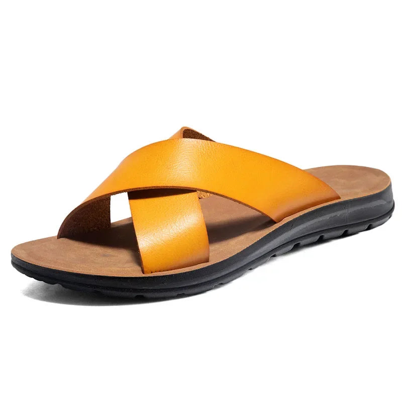 Sandália Masculina Italian Leather Premium