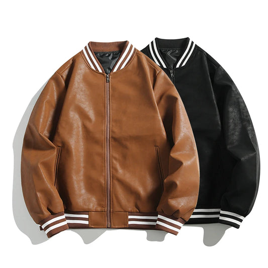 Jaqueta Masculina em Couro Biker Premium