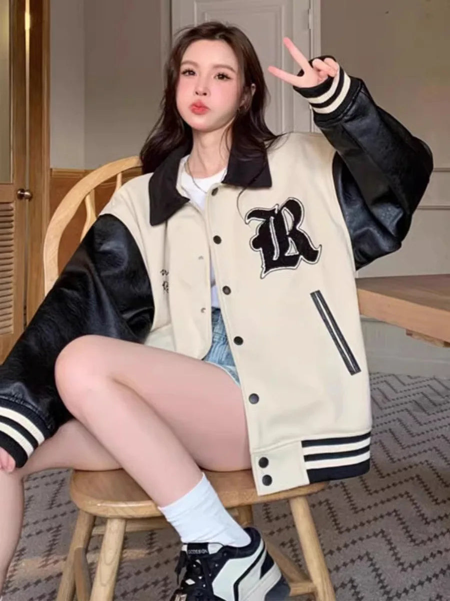Jaqueta Oversized Feminina Premium Korean Streetwear