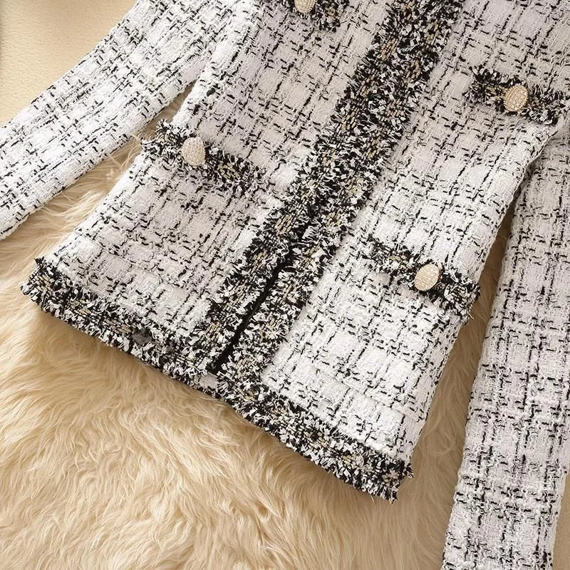 Jaqueta Feminina Tweed Elegante Premium