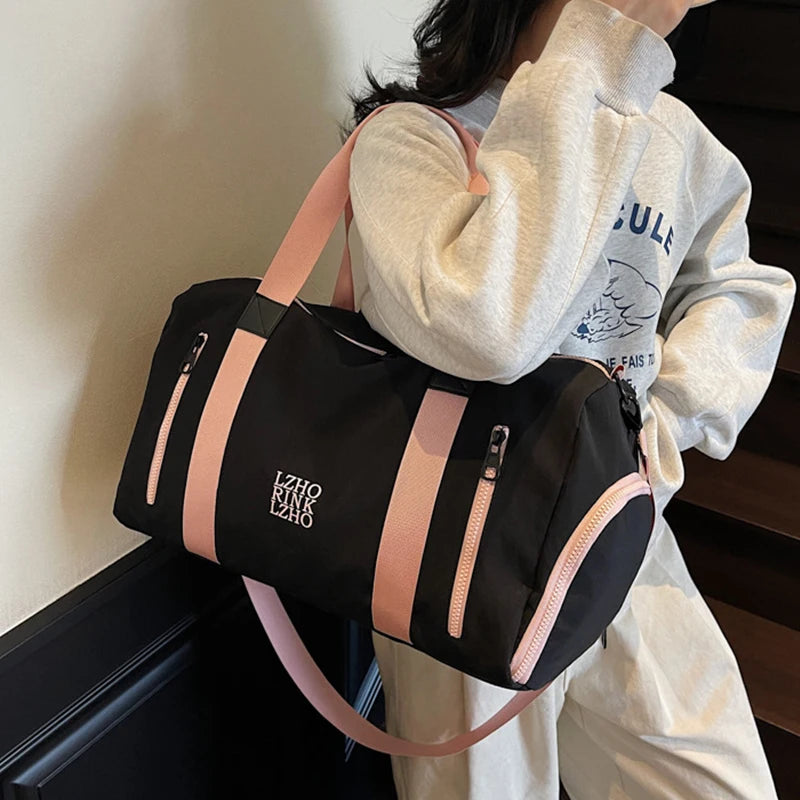 Bolsa de Viagem Grande Capacidade Impermeável Academia Weekend Bag
