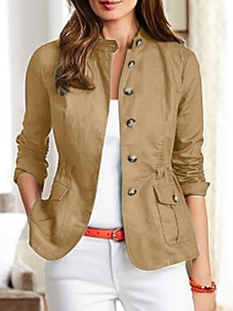 Jaqueta Feminina Slim Vintage Casual Premium