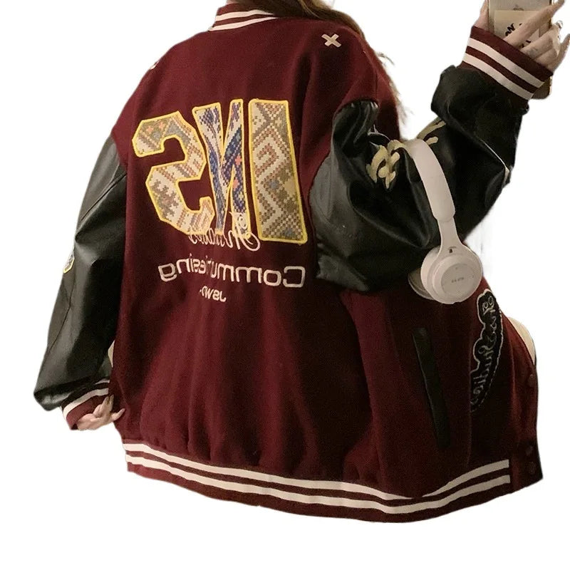 Jaqueta Varsity Premium Feminina Streetwear Vintage