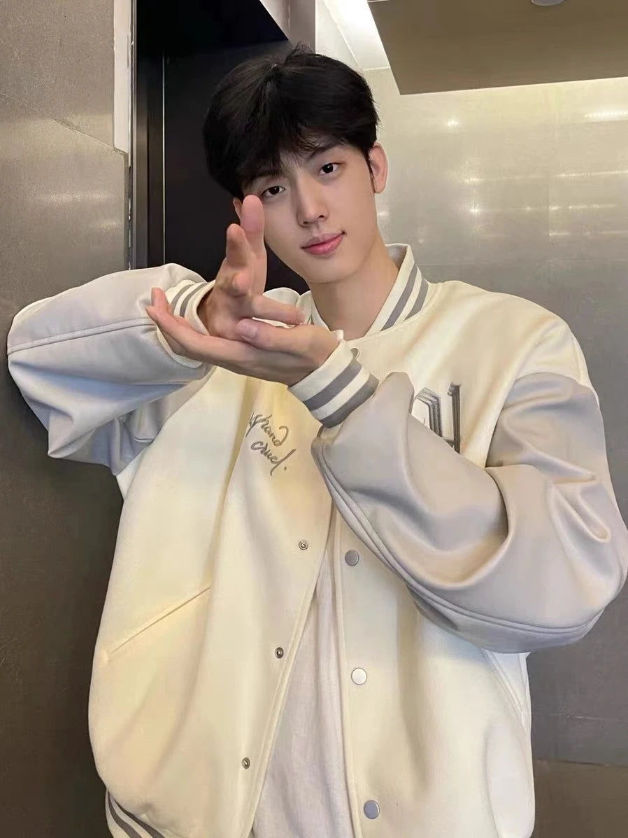 Jaqueta Varsity Premium Unissex Vintage Streetwear