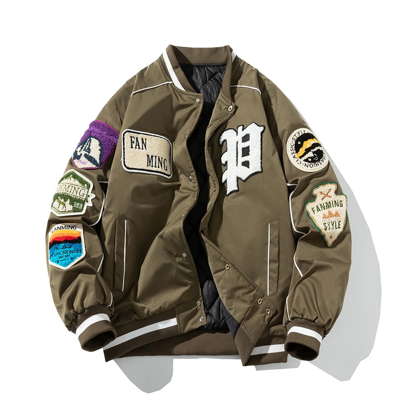 Jaqueta Varsity Americana Premium Streetwear