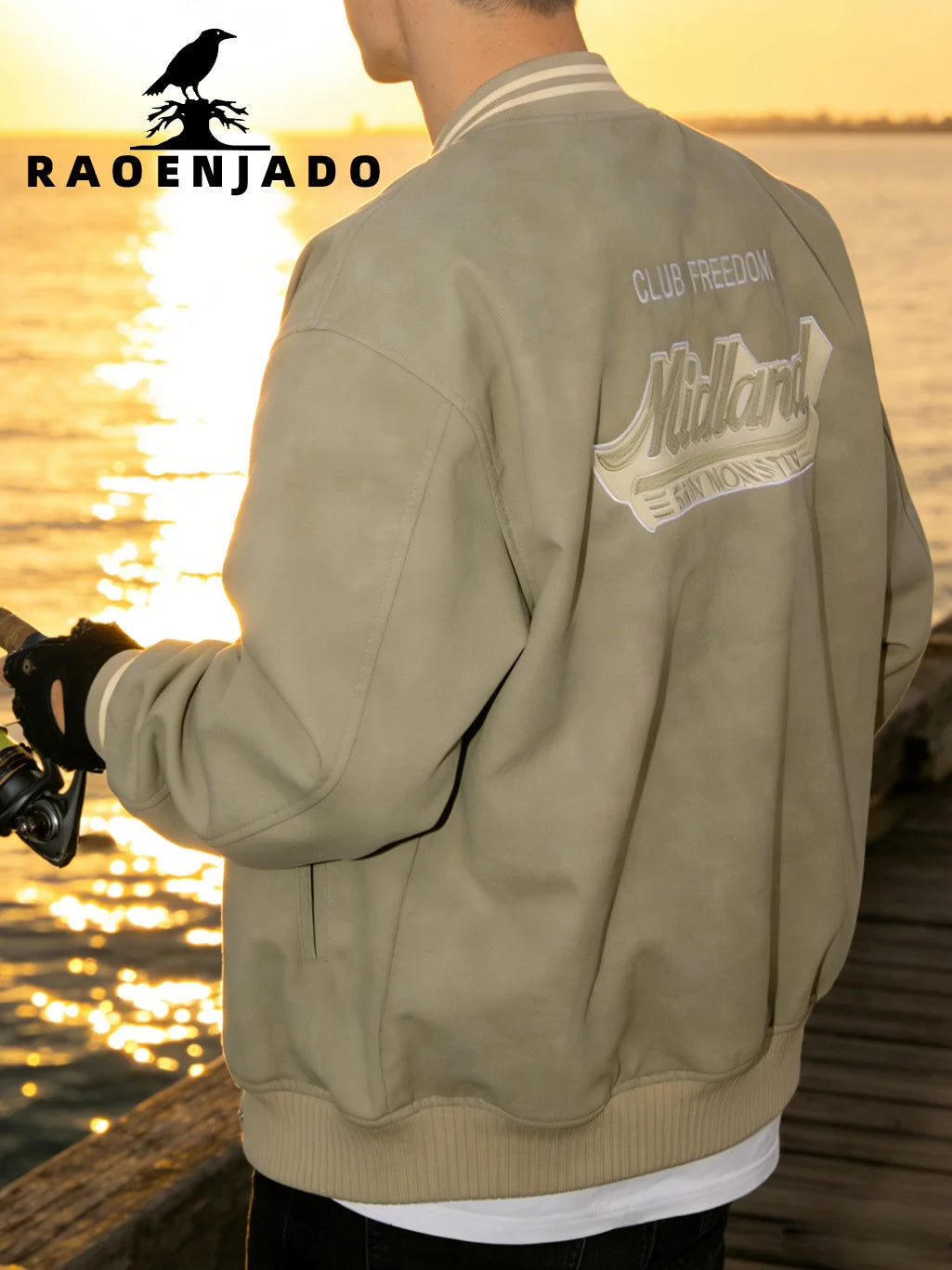 Jaqueta Varsity Masculina em Couro Streetwear Premium