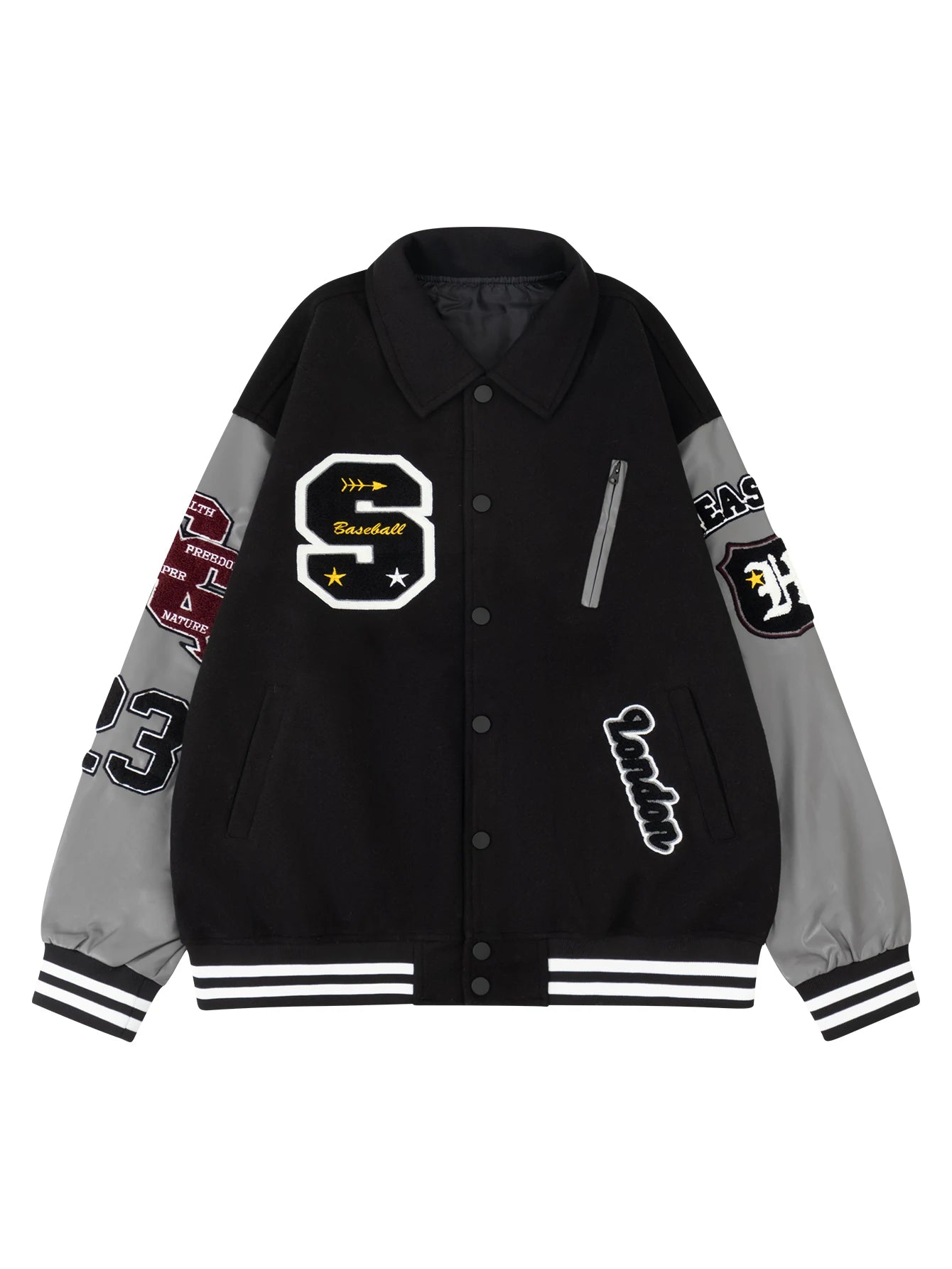 Jaqueta Varsity Premium Masculina College Streetwear