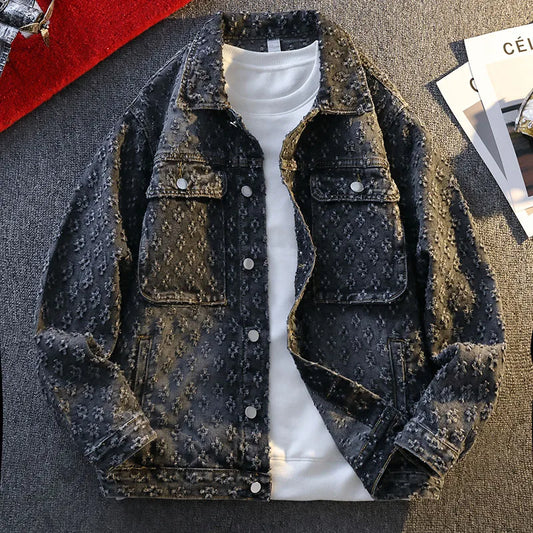 Jaqueta Jeans Premium Masculina Vintage Streetwear