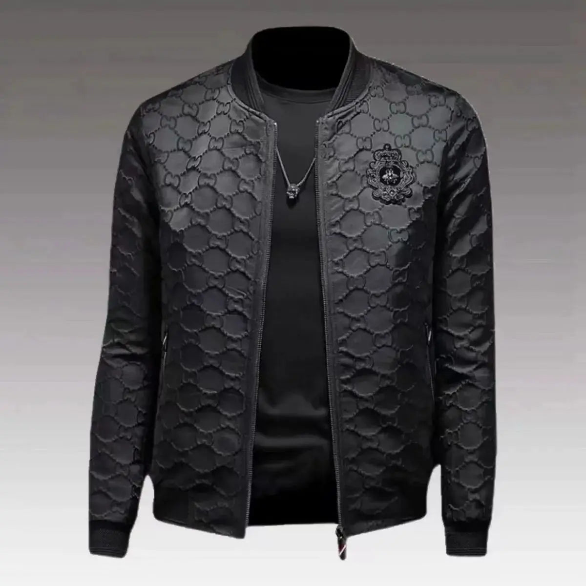 Jaqueta Baseball Masculina Slim Bordada Premium