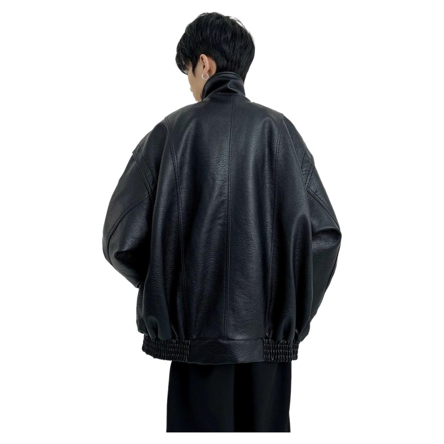 Jaqueta Leather Premium Masculina Motorcycle Streetwear