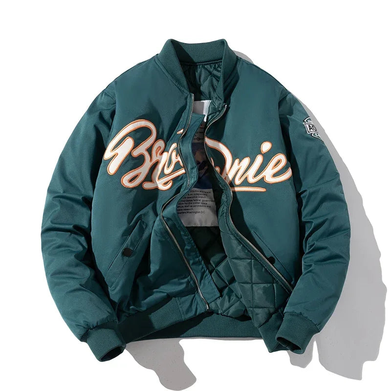 Jaqueta Varsity Premium Masculina Vintage Streetwear