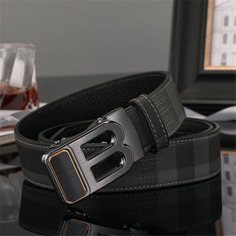 Cinto Masculino Business Luxury Premium Fivela Metal