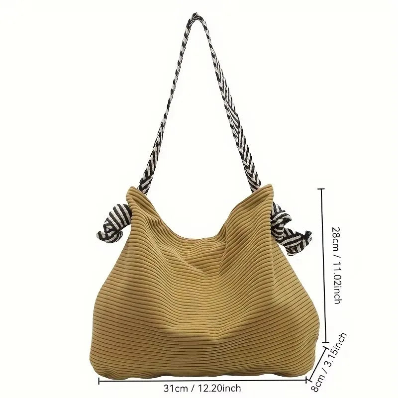 Bolsa Feminina Velvet Premium com Alça Larga Casual Fashion