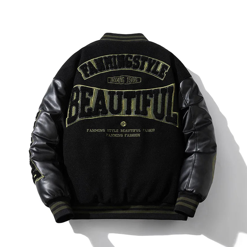 Jaqueta Varsity Premium Masculina Vintage Luxury