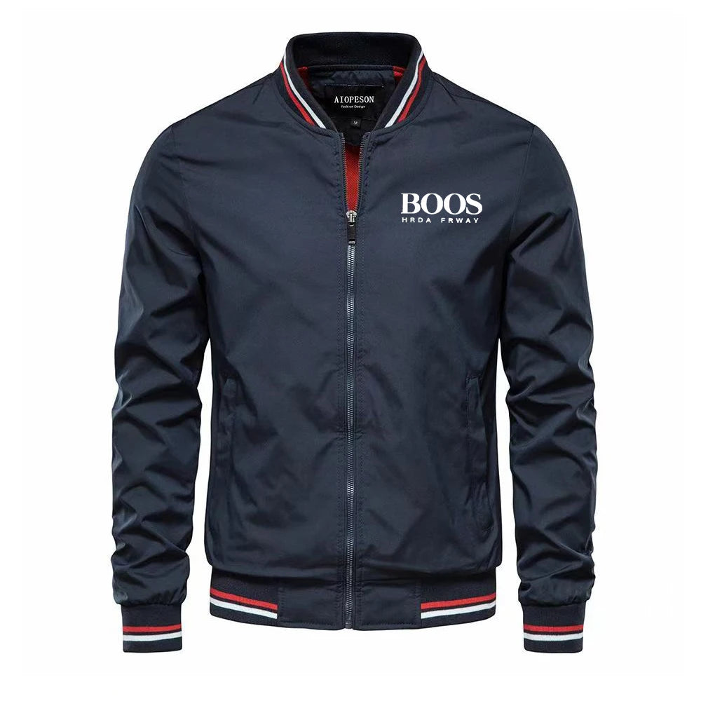 Jaqueta Bomber Masculina Slim Fit Preta Premium