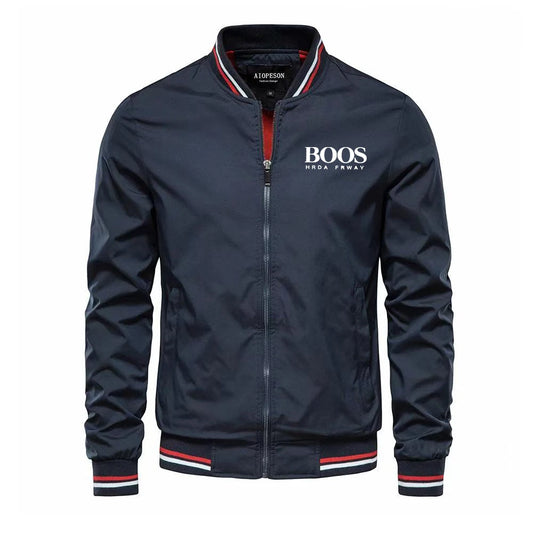 Jaqueta Bomber Masculina Slim Fit Preta Premium