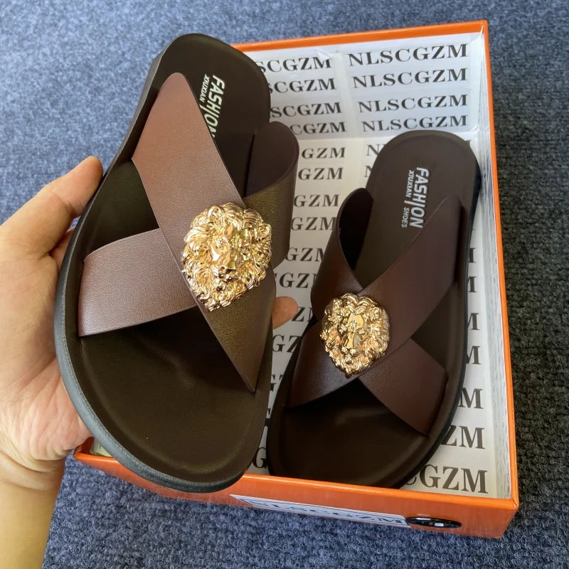 Sandália Masculina Business Leather Premium