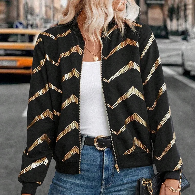 Jaqueta Bomber Feminina Preta Premium