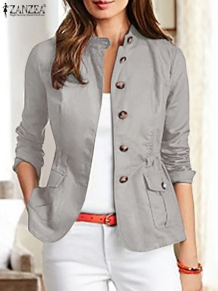 Jaqueta Feminina Slim Vintage Casual Premium