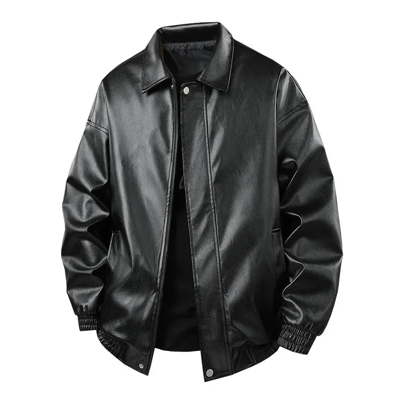 Jaqueta Leather Premium Masculina Minimal Streetwear