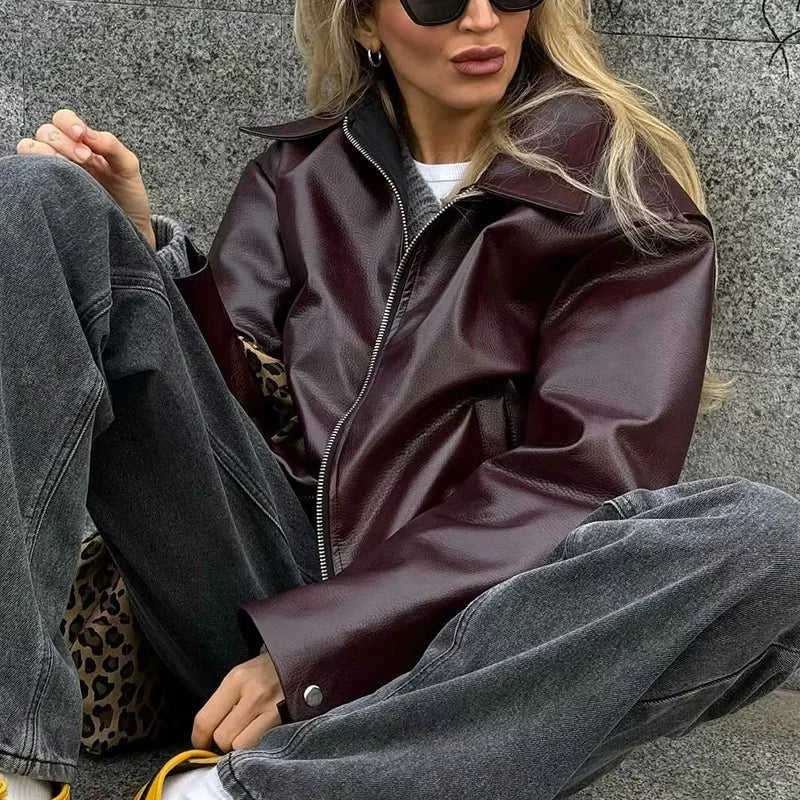 Jaqueta Feminina Biker Streetwear Premium